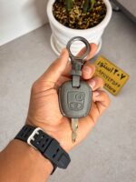 کاور ریموت چرم دست دوز پژو 206 و 207 و رانا و پارس -خاکستری