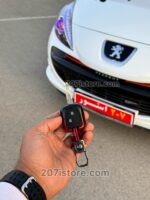 کاور ریموت فلزی وارداتی 2 رنگ پژو 206 و 207 و رانا وپارس جدید-مشکی قرمز