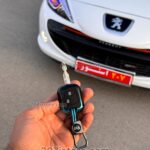 کاور ریموت فلزی وارداتی 2 رنگ پژو 206 و 207 و رانا وپارس جدید-مشکی آبی