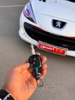 کاور ریموت فلزی وارداتی 2 رنگ پژو 206 و 207 و رانا وپارس جدید-مشکی آبی