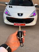 کاور ریموت فلزی وارداتی 2 رنگ پژو 206 و 207 و رانا وپارس جدید-مشکی سفید - Image 3