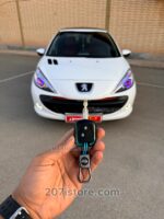 کاور ریموت فلزی وارداتی 2 رنگ پژو 206 و 207 و رانا وپارس جدید-مشکی آبی - Image 2