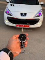 کاور ریموت فلزی وارداتی 2 رنگ پژو 206 و 207 و رانا وپارس جدید-مشکی سفید - Image 2