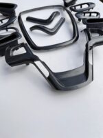 ست دکوراتیو 12 تیکه طرح کربن 01 اختصاصی پژو 207-شرکتی