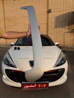 بال عقب VIP پژو 206 و 207 -رنگ نقره ای براق