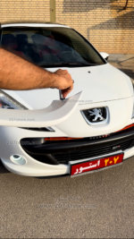 بال عقب VIP پژو 206 و 207 -رنگ سفید براق - Image 6