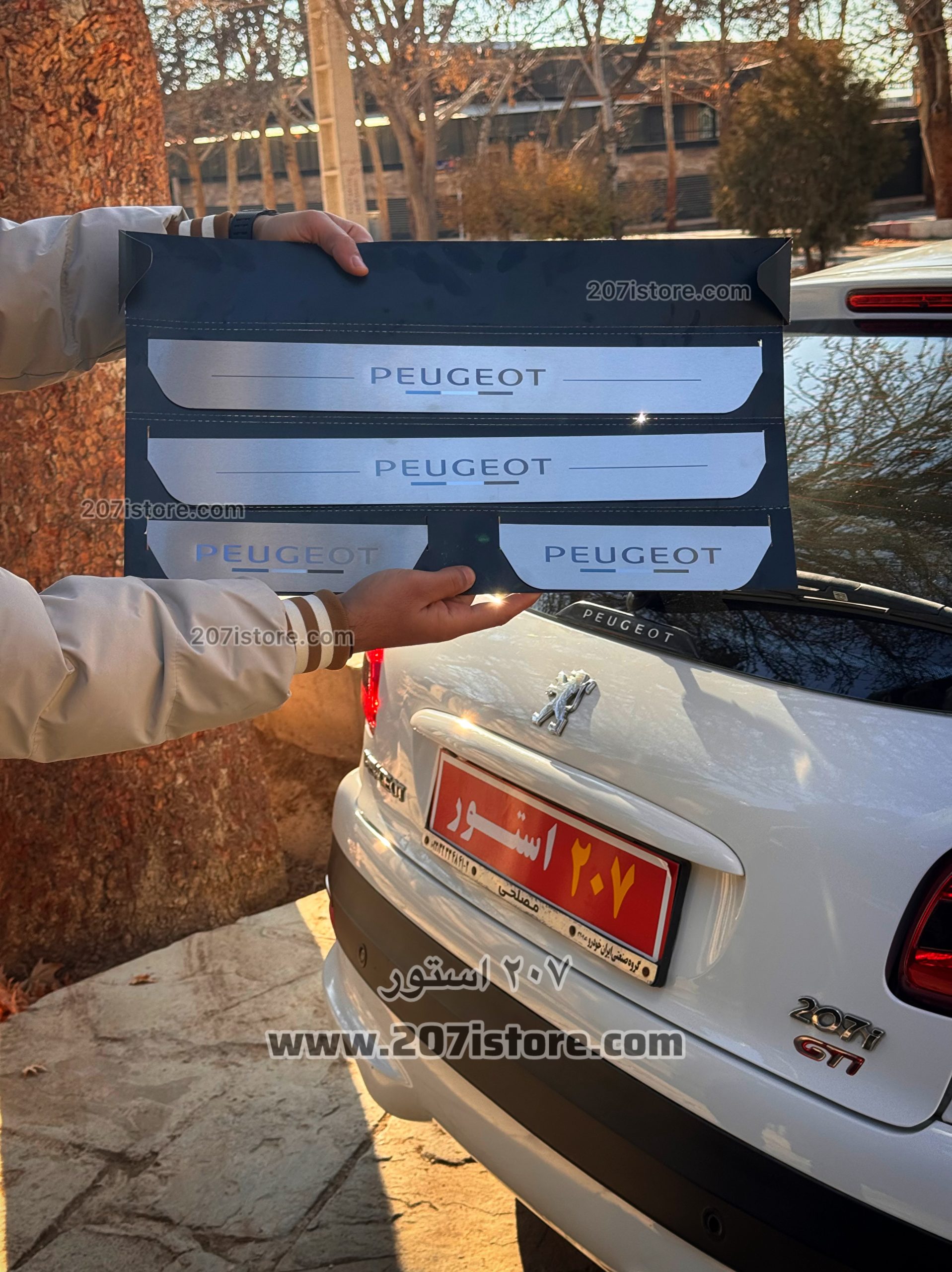 photo-output ست پارکابی تمام استیل لاکچری پژو 206 و 207 - Image 1