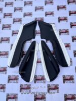ست مدالیون رو دری پژو 206 و 207-نوار سفید دوخت مشکی