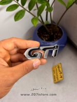 آرم نوشته GTI تمام استیل وارداتی-کد03 سیلور - Image 2