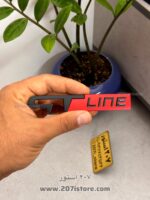 آرم نوشته GT LINE تمام استیل وارداتی-کد00 قرمز - Image 2