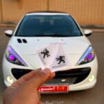 ضربه گیر مثلثی گوشه درب سفید پژو-جفتی
