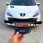 اینترفیس پیانویی بک لایت دار یخی پژو 207 و رانا پلاس-نوشته GTI
