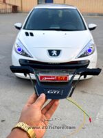 اینترفیس پیانویی بک لایت دار یخی پژو 207 و رانا پلاس-نوشته GTI