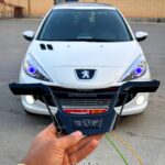 اینترفیس پیانویی بک لایت دار یخی پژو 207 و رانا پلاس-آرم پژو